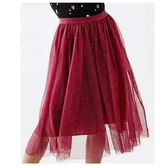 Matilda Jane Red A-Line Skirt - Picture 3 of 5